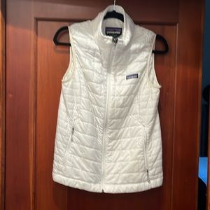 Patagonia Nano Puff Size Medium Birch White Vest (No Stain)